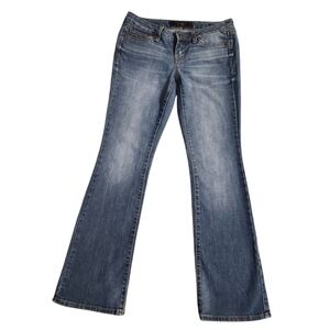 Jessica Simpson Sunshine Skinny Boot Jeans Women 4/27 Short Blue Denim